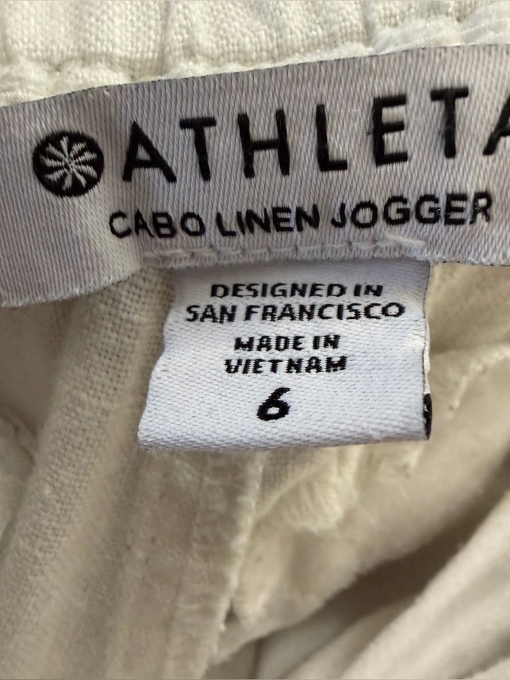 Athleta CABO Linen Jogger Bottoms Pants - Picture 11 of 11